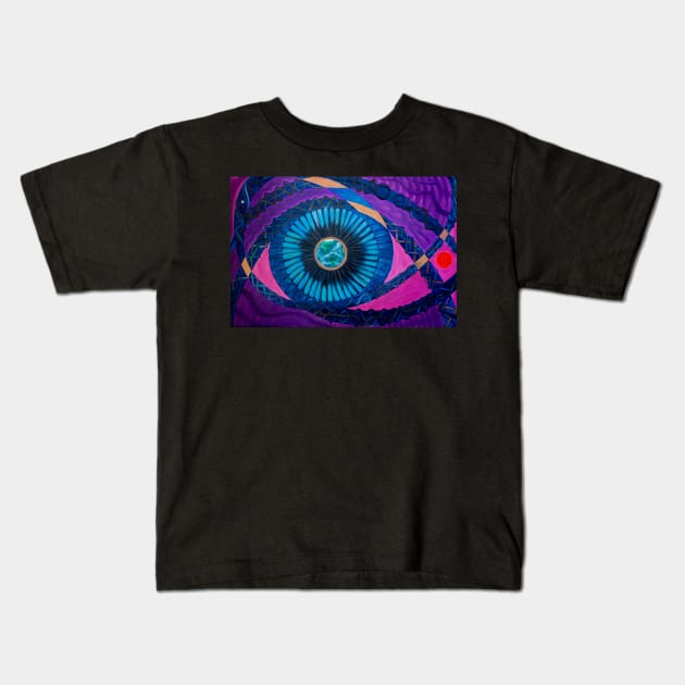 Between Mars & the Moon Kids T-Shirt by yousufi